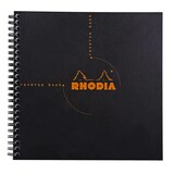 thumbnail of Rhodia 5x Reverse Book Rhodia 21x21cm, mit Doppelspirale, 80 Blatt kariert 80g, abtrennbar - Schwarz 193609C