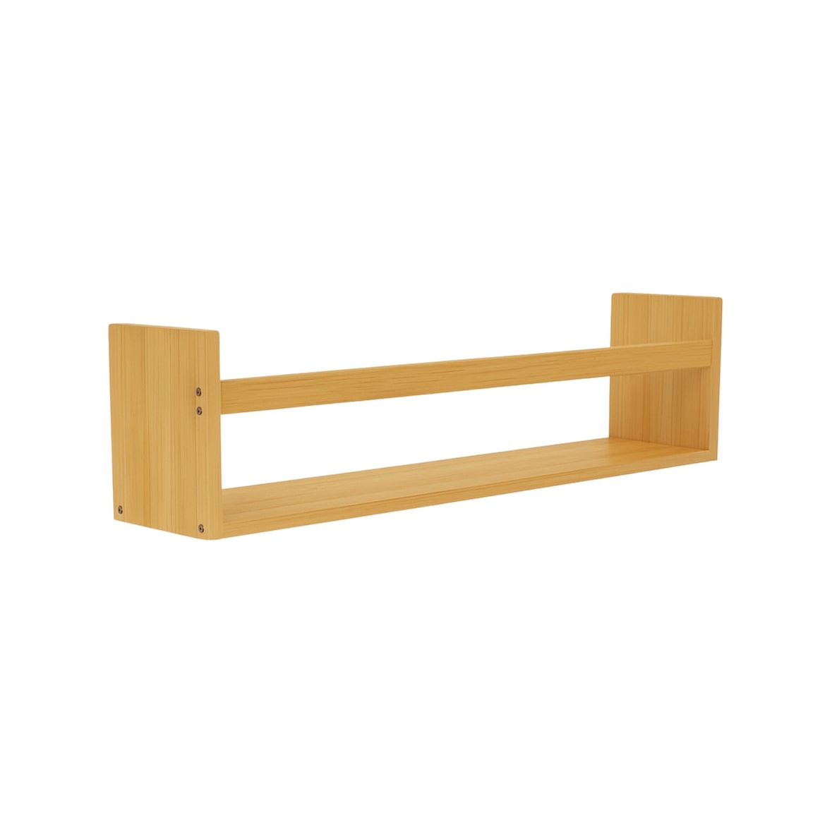 Bambus-Wandregal mit Baldachin 14x57x10cm Natur 7house
