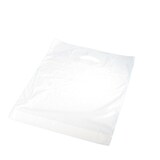 thumbnail of 500 Grifflochtragetaschen DKT Tragetaschen LDPE weiß extrastark 50my 38+5x45cm