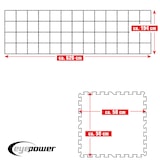 thumbnail of 12,1 m² Stuoia di Sottofondo per Piscina - 52 Tappetini in EVA 50x50 per Esterni