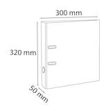 thumbnail of Exacompta  Cod. 53145E - Registratore a leva Prem'Touch dorso 50mm, esterno/interno rivestito con polipropilene- 30x32cm rosso- Conf. da  10 pz.