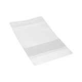 thumbnail of MONOUSO - Papieren Doypack Wit met zelfsluiting en venster 25+12x35cm (250 stuks)