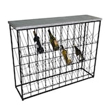 thumbnail of Cave à vin 33 bouteilles noir antic zinc 120 x 94.5 x 34