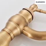 thumbnail of NALA | Vintage Hotel Gastro Messing gebürstet  niedrige Badarmatur |Retro Premium Edelstahl Wasserhahn  Waschbecken klein |Mischbatterie 2 Anschlüsse