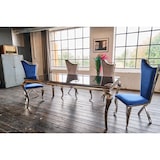 thumbnail of KAWOLA Mesa de comedor AMARA mesa barroca marco de cristal acero inoxidable 200x100cm