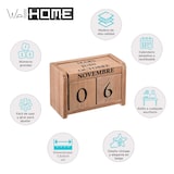 thumbnail of WellHome - Koloniale houten kalender 7,5x5x11cm