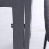 thumbnail of Mesa de Comedor de Cristal Mesa de Cocina Salón Cuadrada para 4 Personas con Patas de Metal 75x75x75 cm