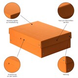 thumbnail of Falken 22001840 PURE Box Pastell DIN A4, Füllhöhe 100 mm - Orange