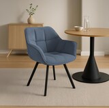 thumbnail of Esszimmerstuhl MATOR - Cord Blau 60x59x81 cm | Essstühle Esszimmerstühle Küchenstühle Wohnzimmerstühle