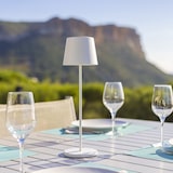 thumbnail of Lumisky Lámpara de mesa inalámbrica KELLY H38CM Acero Blanco