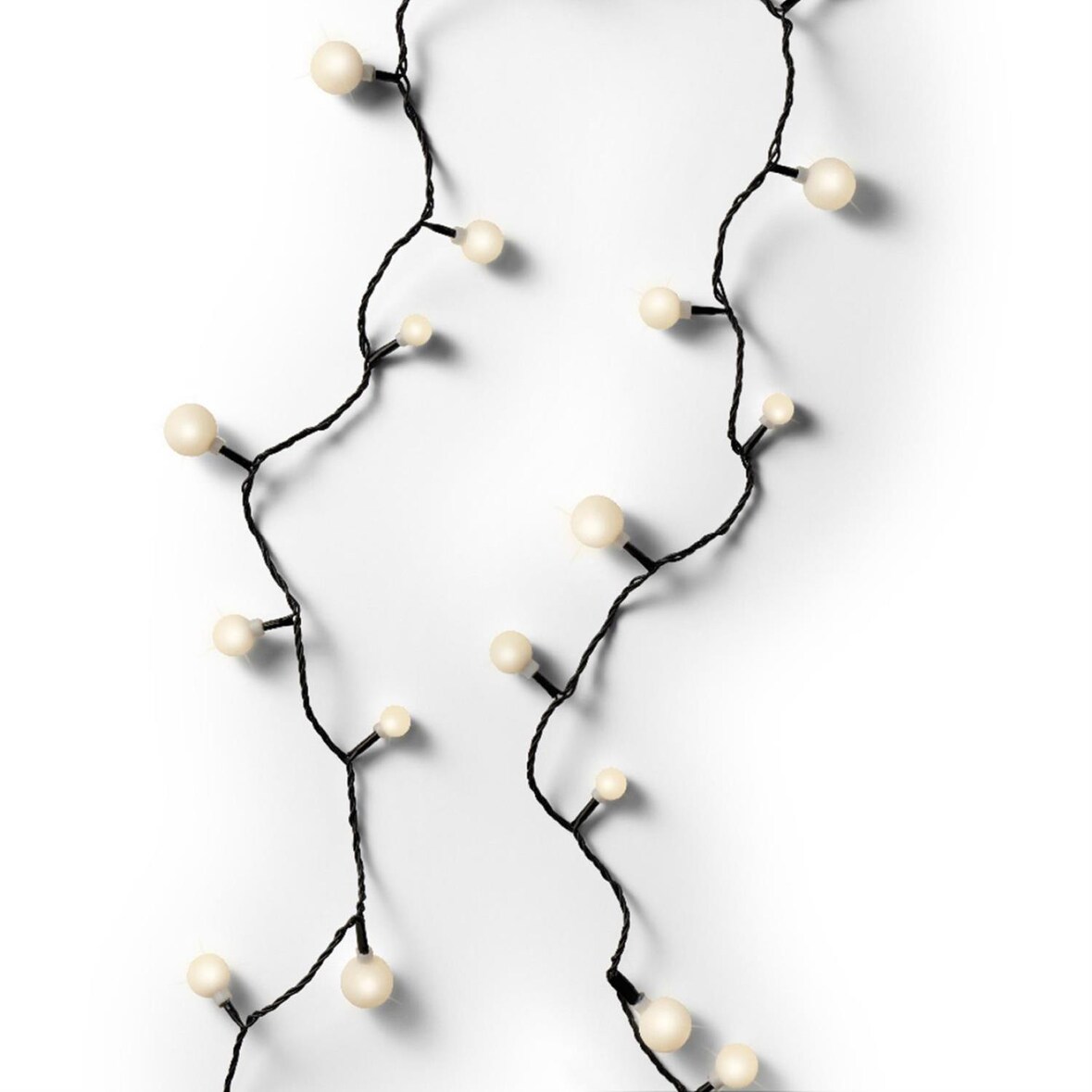 LED Lichterkette Berry 120 Kugeln 3 Größen 9m Außen Weihnachtsbeleuchtung