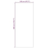 thumbnail of vidaXL Deurmat Anders Bruin en zwart 120 x 300 cm Polyamide en PVC