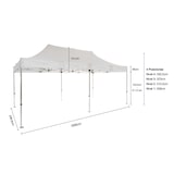 thumbnail of Carpa Cenador Plegable Profesional Aluminio Expert 3x6 Negro | Estructura Hexagonal 40x40x1,6 mm | Resistente para Exterior y Eventos