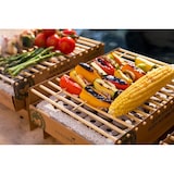 thumbnail of 2x Öko Einweggrill Einmalgrill Nachhaltig - Bio Einmal Grill rauchfrei 31 x 23,5cm Bambus Kohle und Grillrost, natürlichen Materialien