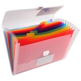 thumbnail of Exacompta - Réf. 55298E - Carton de 5 trieurs valisette Crystal - 13 compartiments - dim 33x25 cm - couleur cristal