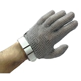thumbnail of Guante de malla inoxidable reversible con correa - Talla L