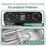 thumbnail of Emerio Frituurpan Dubbel - 2x 3 Liter Friteuse - PFAS-Vrij - Regelbare Thermostaat - Koude Zone - DF-120485 RVS