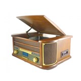 thumbnail of Chaîne Hifi INOVALLEY RETRO29-E vinyle style rétro Bluetooth, CD, K7 Audio, FM, USB + télécommande+Clé USB 32G