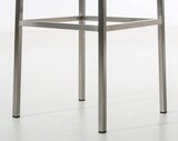 thumbnail of CHEFGASTRO 2er Set Barhocker ARIZONA 85 Edelstahl HxBxT 85x37x37cm Stoff Dunkelgrau Barstuhl
