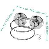 thumbnail of RIDDER Fönhalter mit Saugnapf 14 x 12,7 x 6,5 cm Chrom 12070000