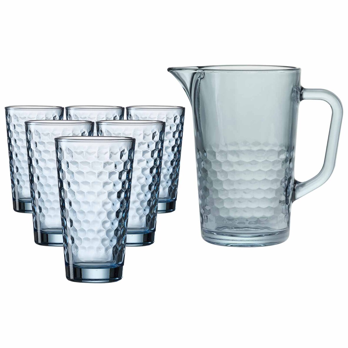 Ritzenhoff & Breker Favo Krug- und Longdrinkglasset 7-teilig blau