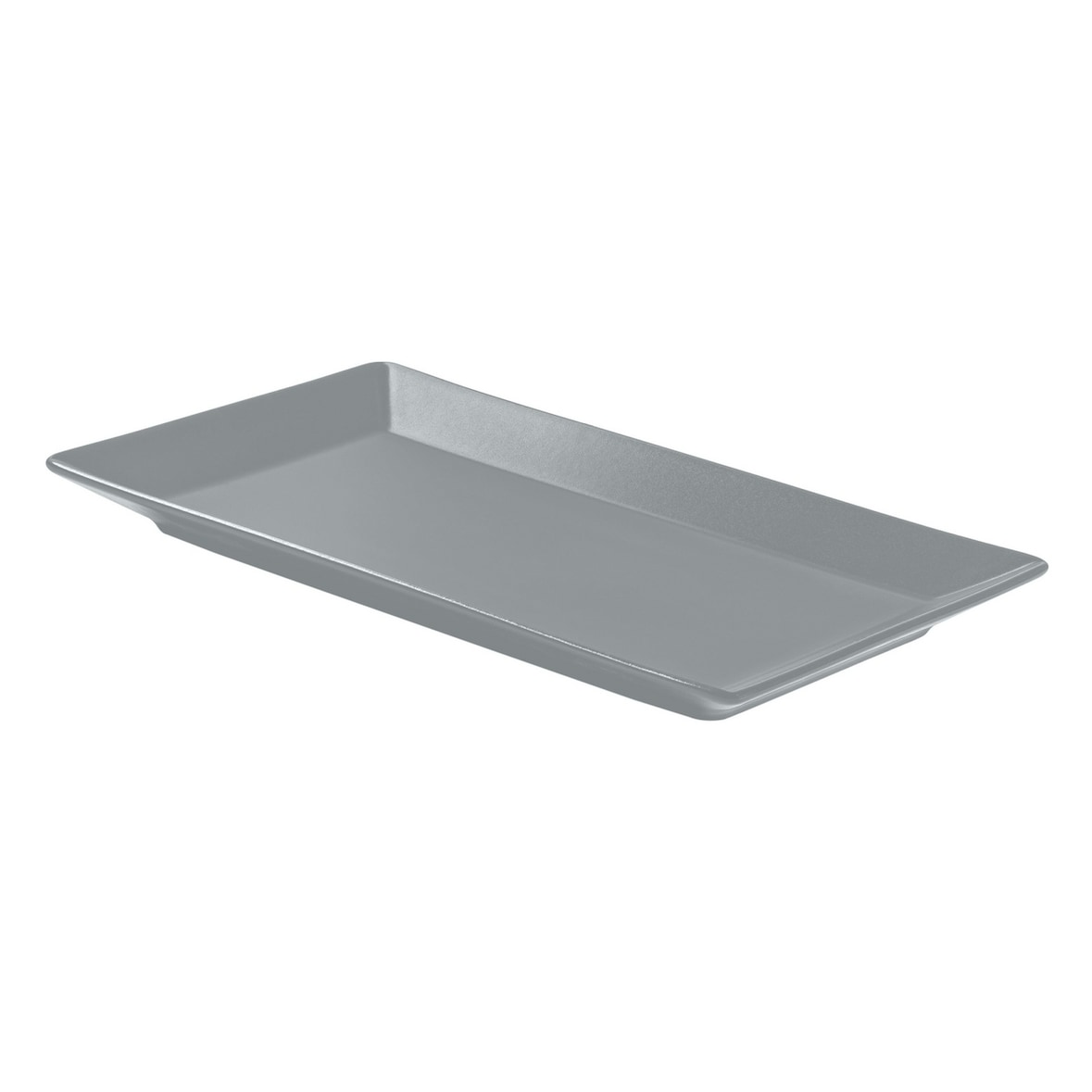 METRO Professional Plat bord Macario, steengoed, 25 x 14.5 cm, rechthoekig, grijs, 6 stuks