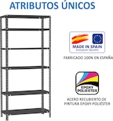thumbnail of SimonRack Estantería Metálica con tornillos 2000x900x400 mm, 6 Alturas, 100 kg de Punto Flexión, Antracita - Comfort