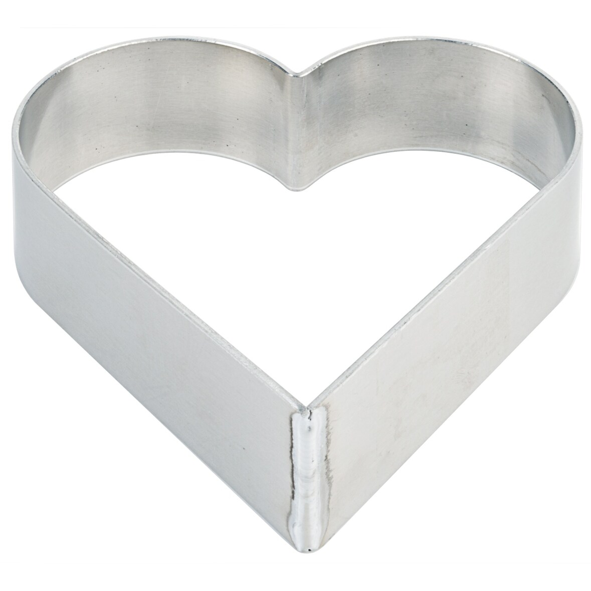 Contacto Tortenring HERZ 16 cm, Aluminium