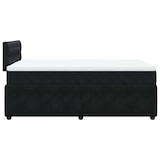 thumbnail of vidaXL Boxspringbett mit Matratze Schwarz 120x190 cm Samt