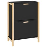 thumbnail of vidaXL Schuhschrank Schwarz 57,5x33x80 cm Holzwerkstoff