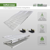 thumbnail of DREIBREIT by TRUTZHOLM 3-fach Auffahrrampe klappbar 175cm Tragkraft 1020kg Alu grau gelocht gerillt Verladerampe Rampe