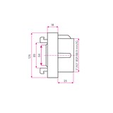 thumbnail of EBERTH 3" Accoppiamento Storz Accoppiamento Fisso, Storz B, Raccordo per Tubo Flessibile in 3 Pollici, Diametro filettatura interna 87mm