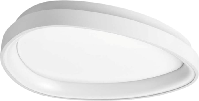gemini pl d042 on-off 2700k, deckenleuchte aus weißem metall und polycarbonat, ideal lux