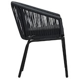 thumbnail of vidaXL 3-tlg. Bistro-Set mit Kissen PVC Rattan Schwarz
