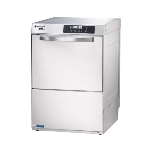 Lave-vaisselle professionnel digital - 50x50 - Avec pompe de vidange et pompe auxiliaire de rinçage - 400 V