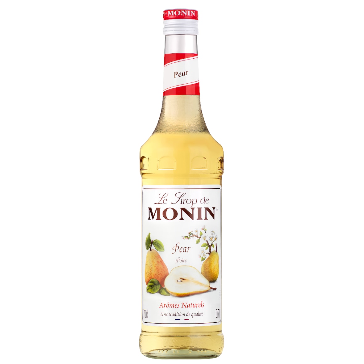 MONIN - Sirop de Poire 70 cl pour boissons chaudes, cocktails, dessert drink ou limonades
