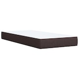 thumbnail of vidaXL Boxspringbett mit Matratze Dunkelbraun 90x200 cm Stoff