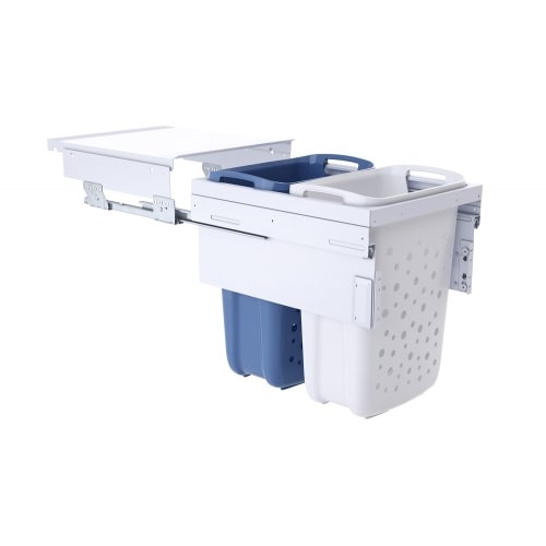 Hailo Wäschesammler 3270461 Laundry Carrier 45 LC Slide SC 66 Liter