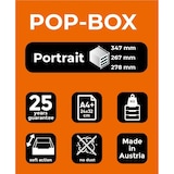 thumbnail of Exacompta 314398D 1x Schubladenbox POP-BOX mit 4 geschlossenen Laden - Weiss/Harlekin