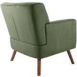 thumbnail of Poltrona Kioni in velluto a coste verde