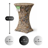 thumbnail of Stehtischhusse Stretch für Bistrotisch Motiv Ø 70-75x110-120 cm Stein
