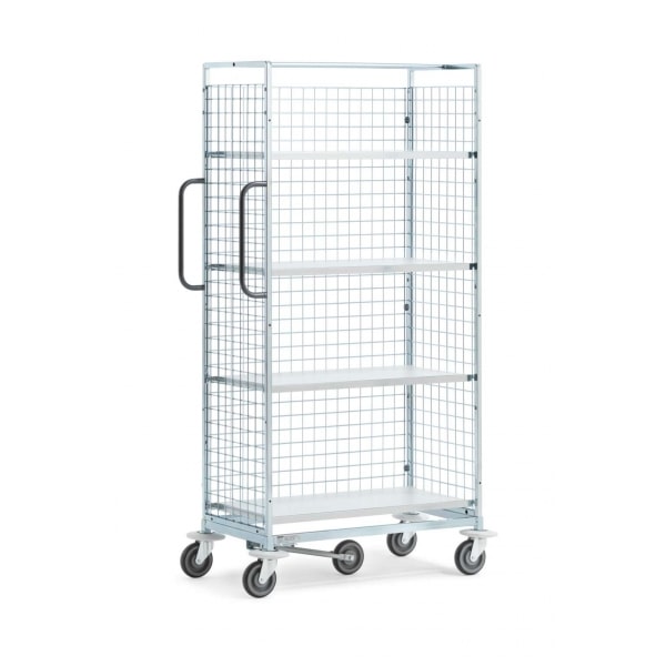 Wanzl Wäscheregalcontainer KT3, grau, 183.1 x 57.9 x 101.2 cm