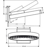 thumbnail of HG Kopfbrause Rainfinity 360 1jet Wandmo
