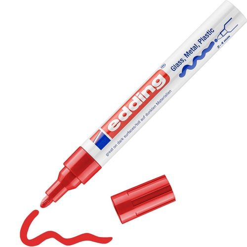 Rotulador Laca 750 Redondo 2-4mm rojo