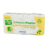 thumbnail of Toilettenpapier Paperdi, naturweiß, 100 % Recycling, 2-lagig, 250 Blatt, 
8x8=64 Rollen im Folienbeutel #ID1S250F8