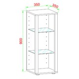 thumbnail of VCM  Glasol  H. 90 x B. 35 x T. 35 cm