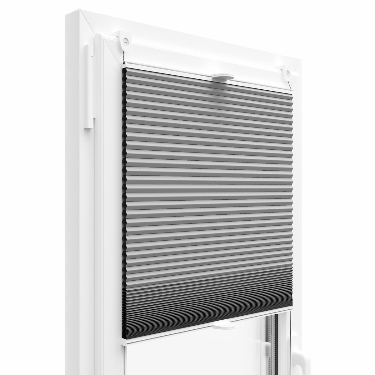 KS Handel 24 THERMO WABENPLISSEE 100% VERDUNKELND FALTROLLO JALOUSIE (Hellgrau PM04, 55x200 cm)