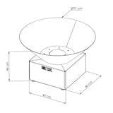 thumbnail of Cevenol Pool Ciotola antincendio Corten rotonda 74 ciotola singola