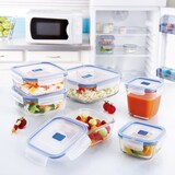 thumbnail of Luminarc Pure Box Active - Recipiente Hermético 0.38L con Válvula en Vidrio Templado