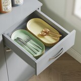 thumbnail of HOMCOM alacena de cocina armario de cocina aparador de comedor con 1 cajón 6 puertas y estantes ajustable estilo moderno 101x39x180 cm gris